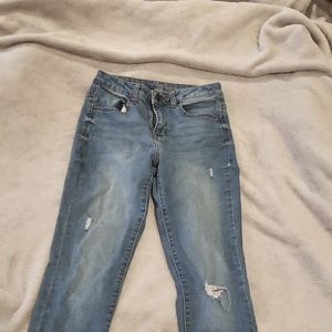 SO High Rise Distressed Jeggings Size 7